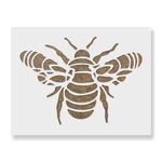 Casa si Gradina - Decoratiuni - DIY - Sabloane decorative pereti - Sablon Perete vopsire, tencuiala 0.7mm Mandala Bumble Bee Stencil Refolosibil, model MXSP7178, 600 x 600 mm - Infinity.ro