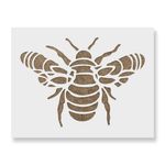Casa si Gradina - Decoratiuni - DIY - Sabloane decorative pereti - Sablon Perete vopsire, tencuiala 0.7mm Mandala Bumble Bee Stencil Refolosibil, model MXSP7178, 100 x 100 mm - Infinity.ro