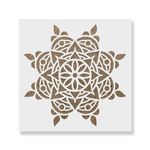 Casa si Gradina - Decoratiuni - DIY - Sabloane decorative pereti - Sablon Perete vopsire, tencuiala 0.7mm Rangoli Refolosibil, model MXSP7160, 300 x 300 mm - Infinity.ro