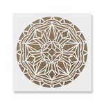Casa si Gradina - Decoratiuni - DIY - Sabloane decorative pereti - Sablon Perete vopsire, tencuiala 0.7mm Deco Mandala Refolosibil, model MXSP7152, 300 x 300 mm - Infinity.ro
