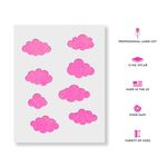 Casa si Gradina - Decoratiuni - DIY - Sabloane decorative pereti - Sablon Perete vopsire, tencuiala 0.7mm Clouds Refolosibil, model MXSP7190, 300 x 300 mm - Infinity.ro