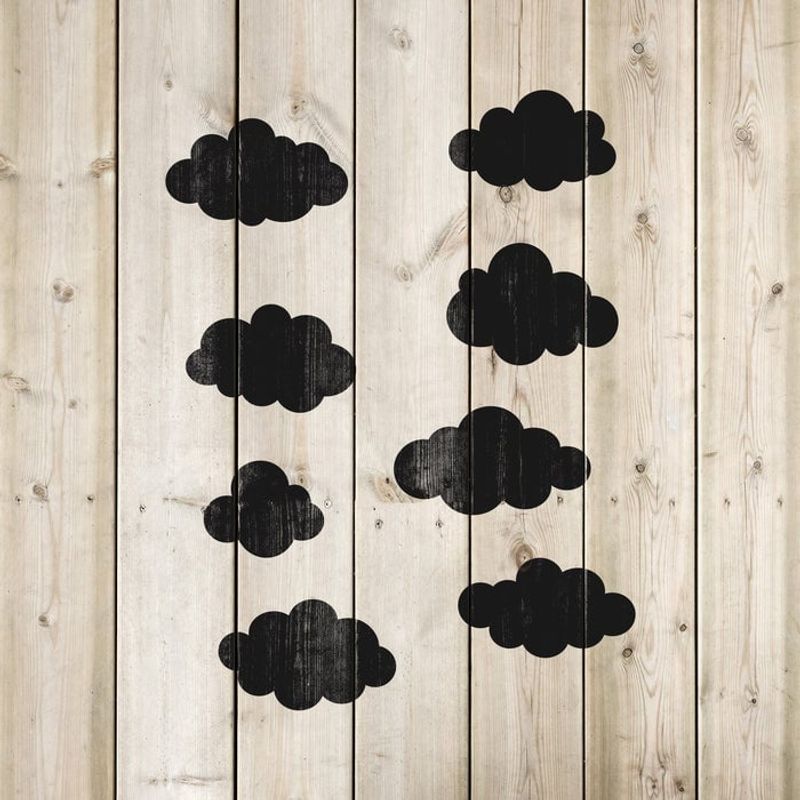 Casa si Gradina - Decoratiuni - DIY - Sabloane decorative pereti - Sablon Perete vopsire, tencuiala 0.7mm Clouds Refolosibil, model MXSP7190, 400 x 400 mm - Infinity.ro