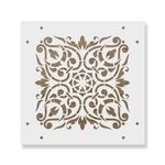 Casa si Gradina - Decoratiuni - DIY - Sabloane decorative pereti - Sablon Perete vopsire, tencuiala 0.7mm Arabesque Refolosibil, model MXSP7154, 500 x 500 mm - Infinity.ro