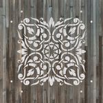Casa si Gradina - Decoratiuni - DIY - Sabloane decorative pereti - Sablon Perete vopsire, tencuiala 0.7mm Arabesque Refolosibil, model MXSP7154, 500 x 500 mm - Infinity.ro