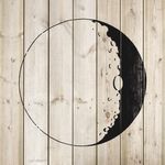 Casa si Gradina - Decoratiuni - DIY - Sabloane decorative pereti - Sablon Perete vopsire, tencuiala 0.7mm Moon Refolosibil, model MXSP7188, 600 x 600 mm - Infinity.ro