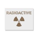 Casa si Gradina - Decoratiuni - DIY - Sabloane decorative pereti - Sablon Perete vopsire, tencuiala 0.7mm Radioactive Symbol Refolosibil, model MXSP7219, 800 x 800 mm, 0.70mm - Infinity.ro