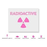 Casa si Gradina - Decoratiuni - DIY - Sabloane decorative pereti - Sablon Perete vopsire, tencuiala 0.7mm Radioactive Symbol Refolosibil, model MXSP7219, 800 x 800 mm, 0.70mm - Infinity.ro