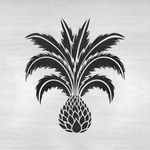 Casa si Gradina - Decoratiuni - DIY - Sabloane decorative pereti - Sablon Perete vopsire, tencuiala 0.7mm Palm Tree Refolosibil, model MXSP7186, 800 x 800 mm - Infinity.ro