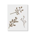 Casa si Gradina - Decoratiuni - DIY - Sabloane decorative pereti - Sablon Perete vopsire, tencuiala 0.7mm Tree Branches Stencil Refolosibil, model MXSP7179, 800 x 800 mm - Infinity.ro