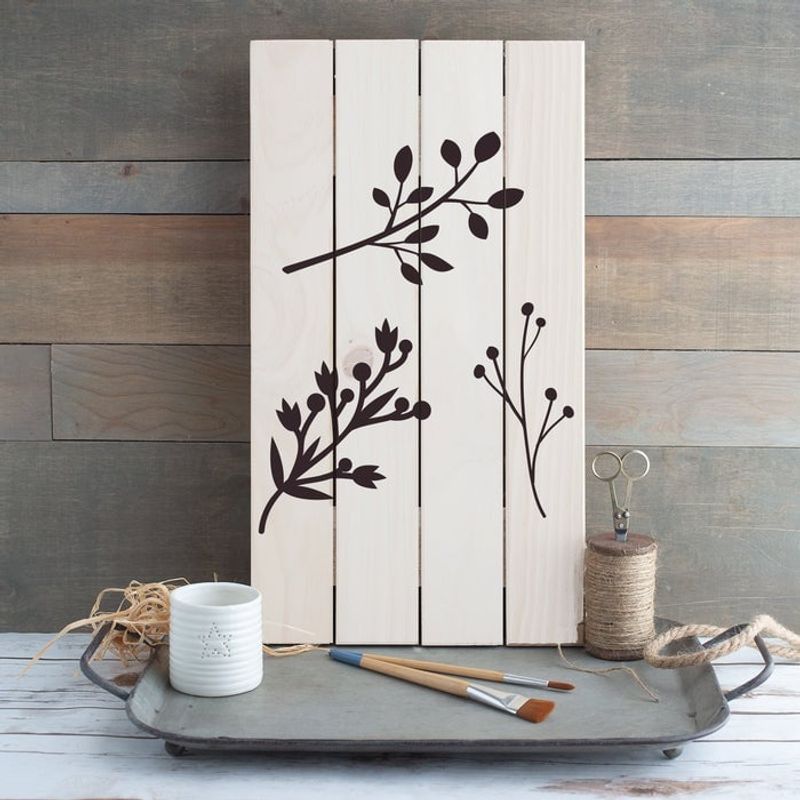 Casa si Gradina - Decoratiuni - DIY - Sabloane decorative pereti - Sablon Perete vopsire, tencuiala 0.7mm Tree Branches Stencil Refolosibil, model MXSP7179, 800 x 800 mm - Infinity.ro