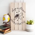 Casa si Gradina - Decoratiuni - DIY - Sabloane decorative pereti - Sablon Perete vopsire, tencuiala 0.7mm Save Sea Turtles Refolosibil, model MXSP7207, 900 x 900 mm - Infinity.ro