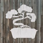 Casa si Gradina - Decoratiuni - DIY - Sabloane decorative pereti - Sablon Perete vopsire, tencuiala 0.7mm Bonsai Tree Refolosibil, model MXSP7194, 1000 x 1000 mm - Infinity.ro