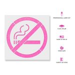 Casa si Gradina - Decoratiuni - DIY - Sabloane decorative pereti - Sablon Perete vopsire, tencuiala 0.7mm No Smoking Refolosibil, model MXSP7233, 1000 x 1000 mm, 0.70mm - Infinity.ro