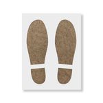 Casa si Gradina - Decoratiuni - DIY - Sabloane decorative pereti - Sablon Perete vopsire, tencuiala 0.7mm Footprints Refolosibil, model MXSP7215, 800 x 800 mm, 0.70mm - Infinity.ro