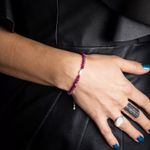 Fashion, accesorii si bijuterii - Femei - Bijuterii femei - Bratari femei - Bratara dama Naveen din pietre naturale de Rubin cu sistem de inchidere din argint 925 - Infinity.ro