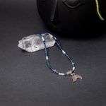 Fashion, accesorii si bijuterii - Femei - Bijuterii femei - Coliere femei - Colier Choker Ravindra din pietre naturale de Safir cu accesorii si sistem de inchidere din argint 925 - Infinity.ro