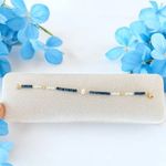 Fashion, accesorii si bijuterii - Femei - Bijuterii femei - Bratari femei - Bratara dama Indira din safir si perle naturale cu argint placat cu aur - Infinity.ro