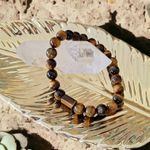 Fashion, accesorii si bijuterii - Barbati - Bijuterii barbati - Bratari barbati - Bratara barbati pietre naturale Ochi de Tigru Andri, margele de 8mm - Infinity.ro