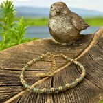 Fashion, accesorii si bijuterii - Femei - Bijuterii femei - Bratari femei - Bratara eleganta dama Selina din peridot si argint placat cu aur 925 - Infinity.ro