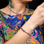 Fashion, accesorii si bijuterii - Femei - Bijuterii femei - Bratari femei - Bratara dama Reena din pietre naturale de Ametist, inchidere si accesorii din argint 925 - Infinity.ro