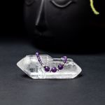 Fashion, accesorii si bijuterii - Femei - Bijuterii femei - Bratari femei - Bratara dama Reena din pietre naturale de Ametist, inchidere si accesorii din argint 925 - Infinity.ro