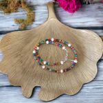 Fashion, accesorii si bijuterii - Femei - Bijuterii femei - Coliere femei - Colier Choker perle naturale Ayana cu cipsuri de scoici colorate si argint 925 - Infinity.ro