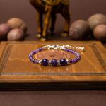 Fashion, accesorii si bijuterii - Femei - Bijuterii femei - Bratari femei - Bratara dama Reena din pietre naturale de Ametist, inchidere si accesorii din argint 925 - Infinity.ro