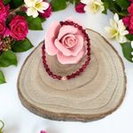 Fashion, accesorii si bijuterii - Femei - Bijuterii femei - Bratari femei - Bratara dama Lidia din Granat si Jad Rosu fatetat cu argint roz gold 925 - Infinity.ro