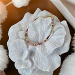 Fashion, accesorii si bijuterii - Femei - Bijuterii femei - Bratari femei - Bratara eleganta dama Jameela din turmalina multicolora Candy cu argint placat cu aur - Infinity.ro