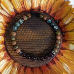 Fashion, accesorii si bijuterii - Barbati - Bijuterii barbati - Bratari barbati - Bratara barbati snur Clyde din cristale de Granat, Unakit, Moss Agate, Cuart Fumuriu - Infinity.ro