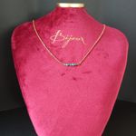 Fashion, accesorii si bijuterii - Femei - Bijuterii femei - Coliere femei - Colier dragut cu margelute mici de piatra semipretioasa de apatit, Ehan, placat cu aur de 18K - Infinity.ro
