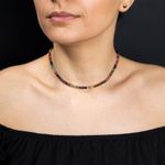 Fashion, accesorii si bijuterii - Femei - Bijuterii femei - Coliere femei - Choker Felicity din turmalina multicolora rondele A++, inchidere din Argint 925 - Infinity.ro