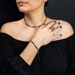 Fashion, accesorii si bijuterii - Femei - Bijuterii femei - Coliere femei - Choker Felicity din turmalina multicolora rondele A++, inchidere din Argint 925 - Infinity.ro