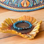 Fashion, accesorii si bijuterii - Barbati - Bijuterii barbati - Bratari barbati - Bratara Barbati pietre naturale Shaan din Apatit si Hematit, margele de 8mm - Infinity.ro