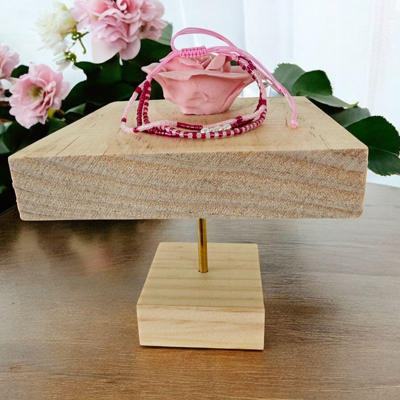 Fashion, accesorii si bijuterii - Femei - Bijuterii femei - Bratari femei - Bratara handmade roz Solene cu snur 3 straturi Miyuki si argint 925 - Infinity.ro
