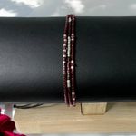 Fashion, accesorii si bijuterii - Femei - Bijuterii femei - Bratari femei - Bratara handmade snur Inaya 3 straturi Miyuki si cristale Granat - Infinity.ro