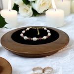Fashion, accesorii si bijuterii - Femei - Bijuterii femei - Bratari femei - Bratara dama eleganta Munira cu perle de cultura si Rubin natural cu argint 925 - Infinity.ro