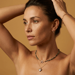 Fashion, accesorii si bijuterii - Femei - Bijuterii femei - Coliere femei - Colier Choker Valer din cristale de Rubin Zoisit, cupru placat cu aur - Infinity.ro