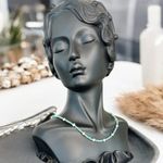 Fashion, accesorii si bijuterii - Femei - Bijuterii femei - Coliere femei - Colier Boho din pietre de Amazonit si Perle naturale, Bono, din cupru placat cu aur - Infinity.ro