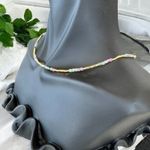 Fashion, accesorii si bijuterii - Femei - Bijuterii femei - Coliere femei - Colier Boho Turmalina curcubeu multicolora Adelin, placat cu aur - Infinity.ro