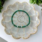 Fashion, accesorii si bijuterii - Femei - Bijuterii femei - Bratari femei - Bratara femei handmade Narcisa din Jad Verde cu argint 925 - Infinity.ro