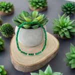 Fashion, accesorii si bijuterii - Femei - Bijuterii femei - Bratari femei - Bratara femei handmade Narcisa din Jad Verde cu argint 925 - Infinity.ro
