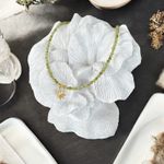 Fashion, accesorii si bijuterii - Femei - Bijuterii femei - Coliere femei - Colier choker femei Coronis din cristale de Peridot si argint placat cu aur - Infinity.ro