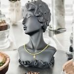 Fashion, accesorii si bijuterii - Femei - Bijuterii femei - Coliere femei - Colier choker femei Coronis din cristale de Peridot si argint placat cu aur - Infinity.ro