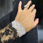 Fashion, accesorii si bijuterii - Femei - Bijuterii femei - Bratari femei - Bratara lata eleganta impletita manual din margele Miyuki, Zamora - Infinity.ro