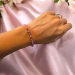 Fashion, accesorii si bijuterii - Femei - Bijuterii femei - Bratari femei - Bratara femei Arabella din Rodonit si Jad Roz cu argint placat roz gold 925 - Infinity.ro
