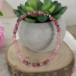 Fashion, accesorii si bijuterii - Femei - Bijuterii femei - Bratari femei - Bratara femei Arabella din Rodonit si Jad Roz cu argint placat roz gold 925 - Infinity.ro