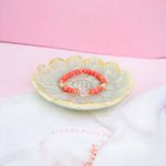 Fashion, accesorii si bijuterii - Femei - Bijuterii femei - Bratari femei - Bratara femei Karissa din margele de coral si cuart roz cu accesorii din argint 925 placat cu aur - Infinity.ro