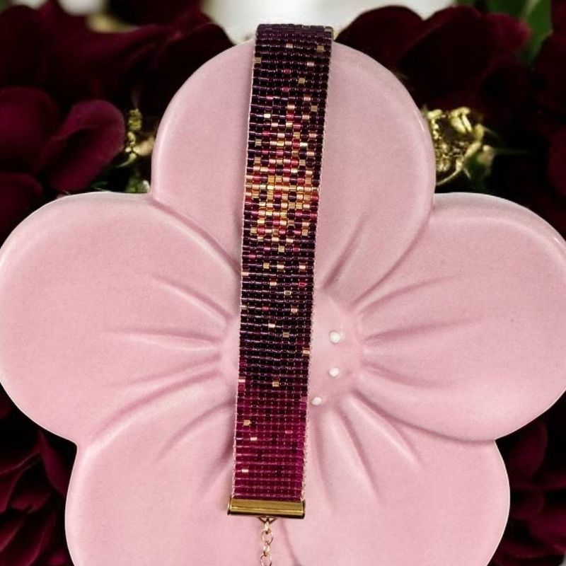 Fashion, accesorii si bijuterii - Femei - Bijuterii femei - Bratari femei - Bratara dama eleganta multistrat din margele miyuki, impletita manual-Molly - Infinity.ro