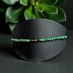 Fashion, accesorii si bijuterii - Femei - Bijuterii femei - Bratari femei - Bratara pentru femei Rana din Smarald African, Obsidian si Jad Verde cu Argint placat cu Aur - Infinity.ro